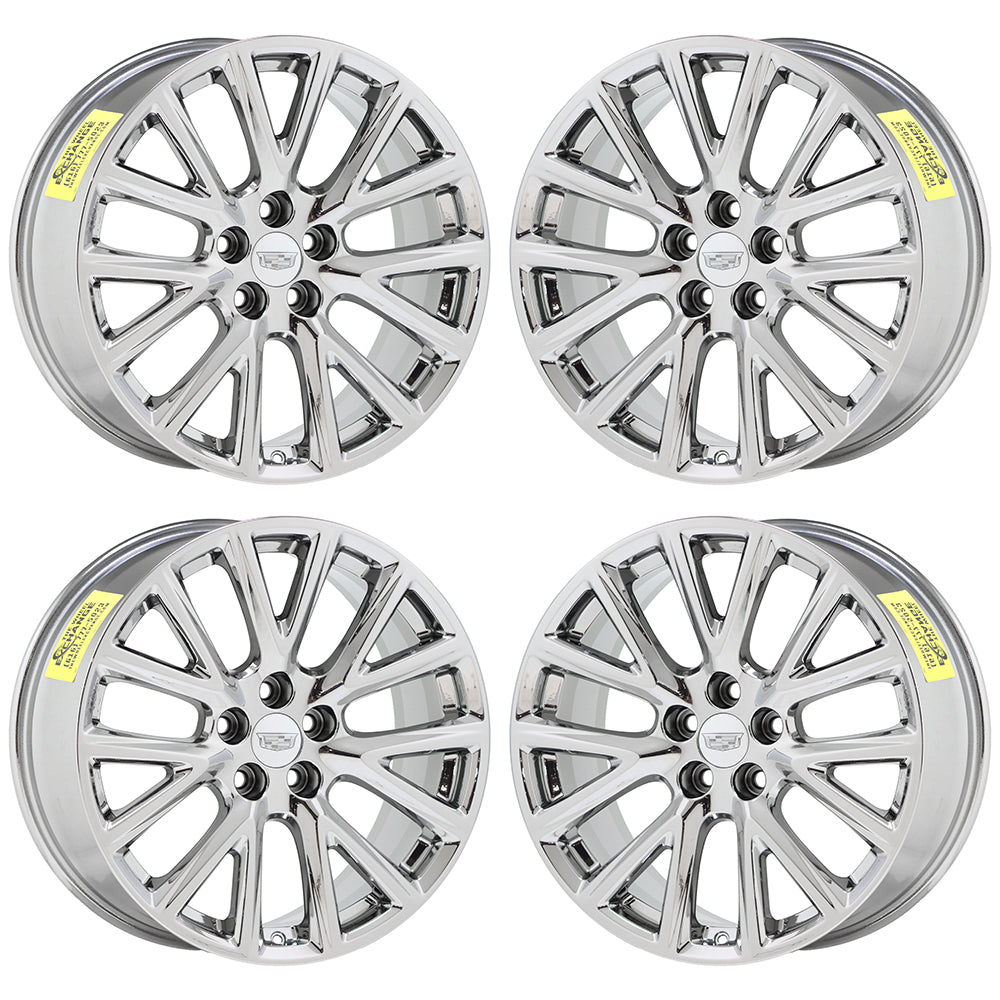 20" Cadillac XT4 CT5 Bright Chrome wheels rims Factory OEM set 2019-2023 - 4825